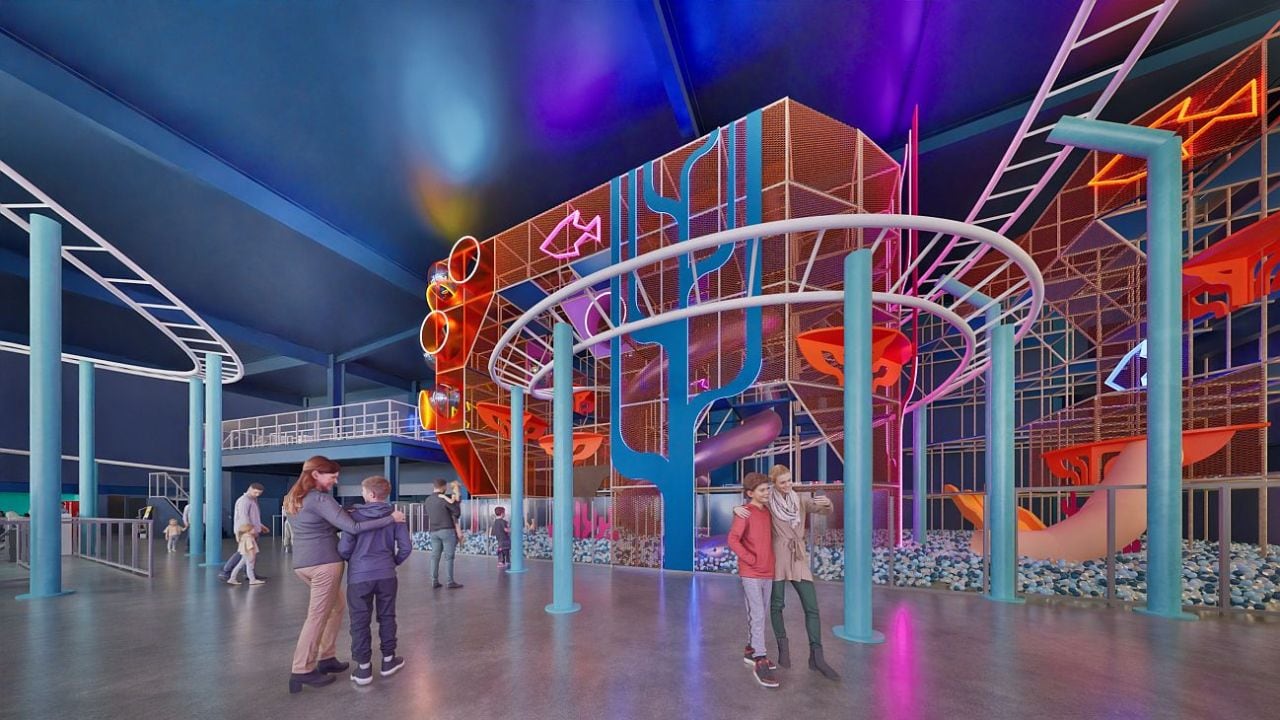 Un parque techado de 12.000 metros cuadrados se levanta en Barra Sul con miras a la apertura de enero de 2027