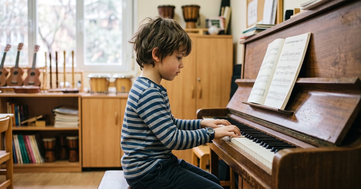 Tocar un instrumento en la infancia: lo que dice un nuevo estudio de chico y lo que no dice