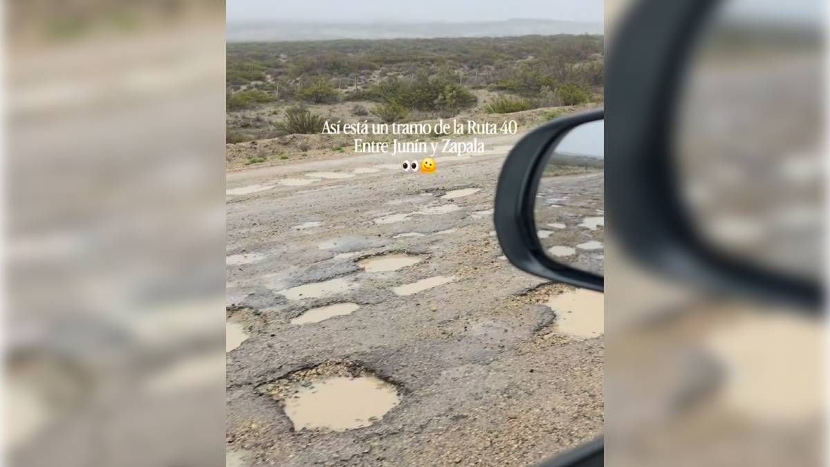 La Ruta 40 entre Junín de los Andes y Zapala se vuelve un dolor de cabeza: treinta kilómetros de pozos que complican cualquier salida